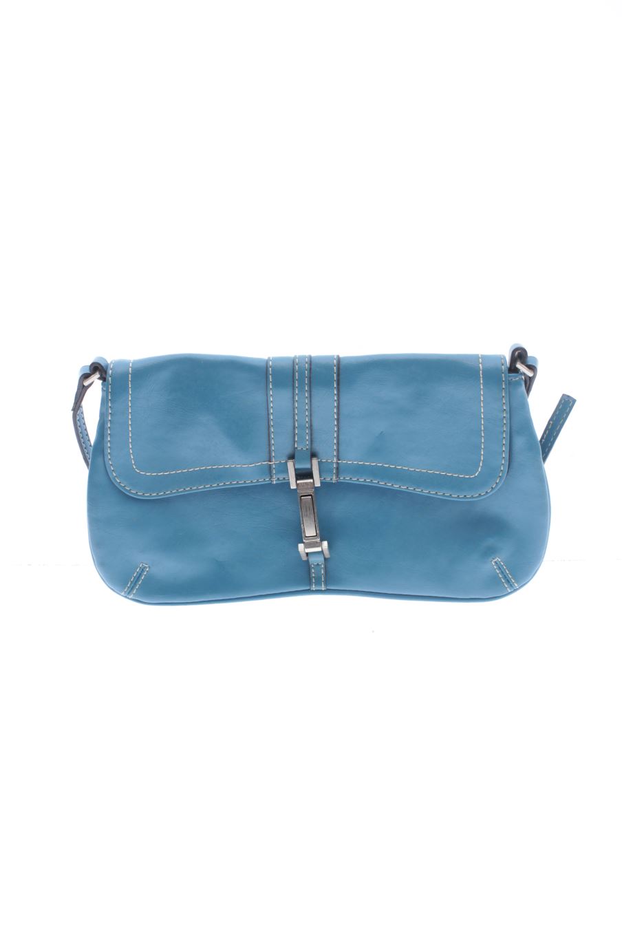 Bolso de Hombro Azul de Mango