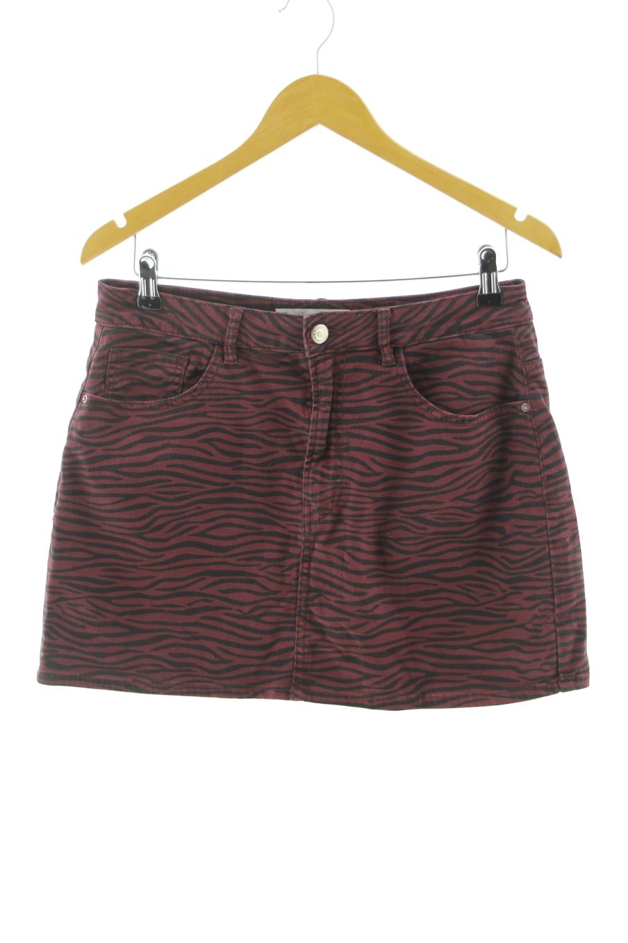 Jupe Easy wear de la taille M, de couleur animal print de denim