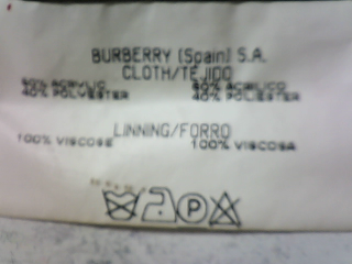 Blouson Burberry de la taille 46, de couleur marron