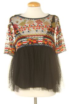 Blusa a maniche corte XL Trafaluc, foto 1 di 2