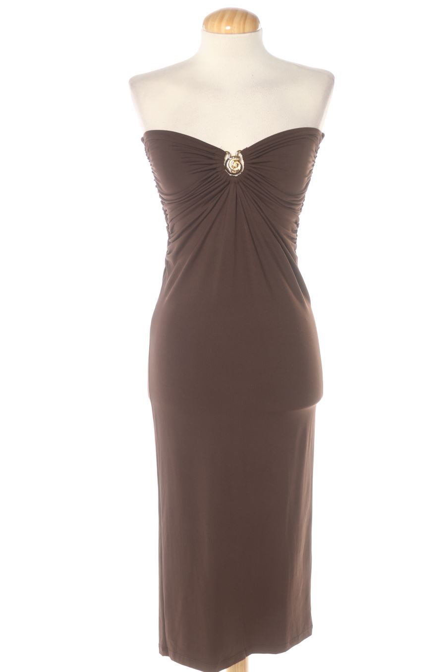 Robe casual Zara de la taille S, de couleur marron