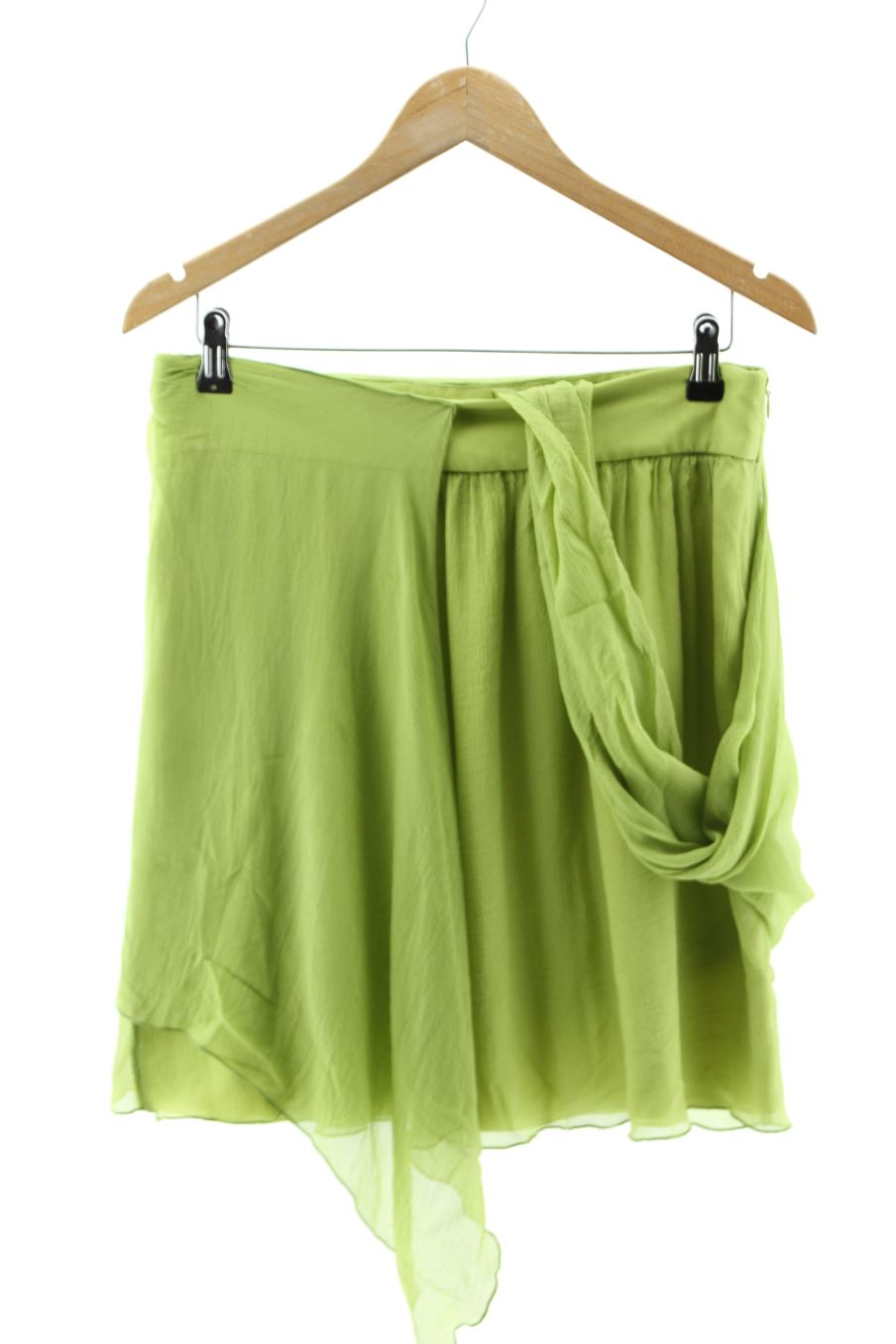 Jupe Roberto Torretta de la taille 40, de couleur vert de soie