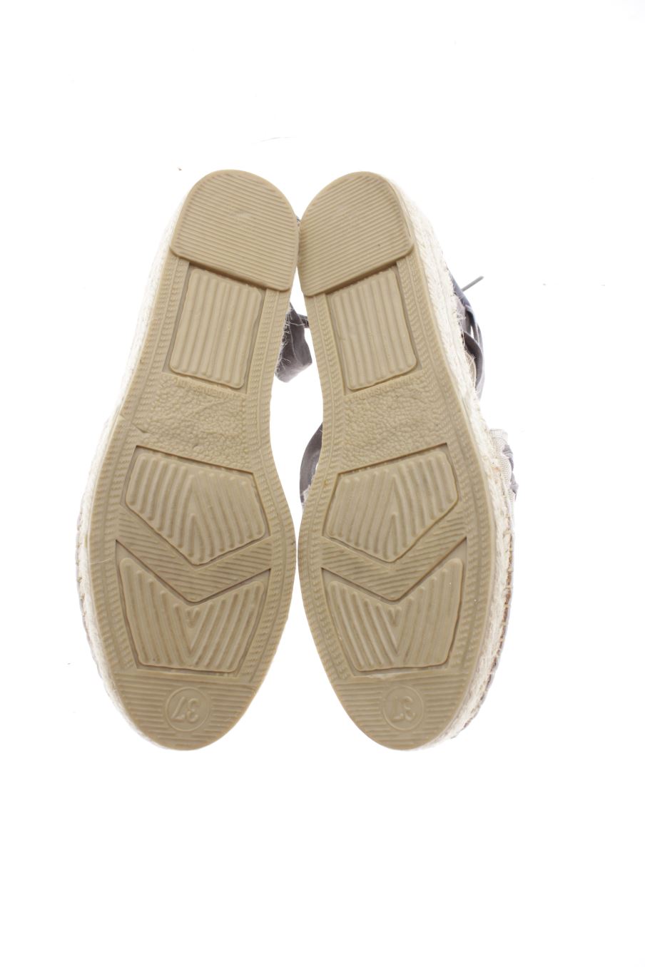 Sandalias planas de Naguisa de la talla 37, de color gris de