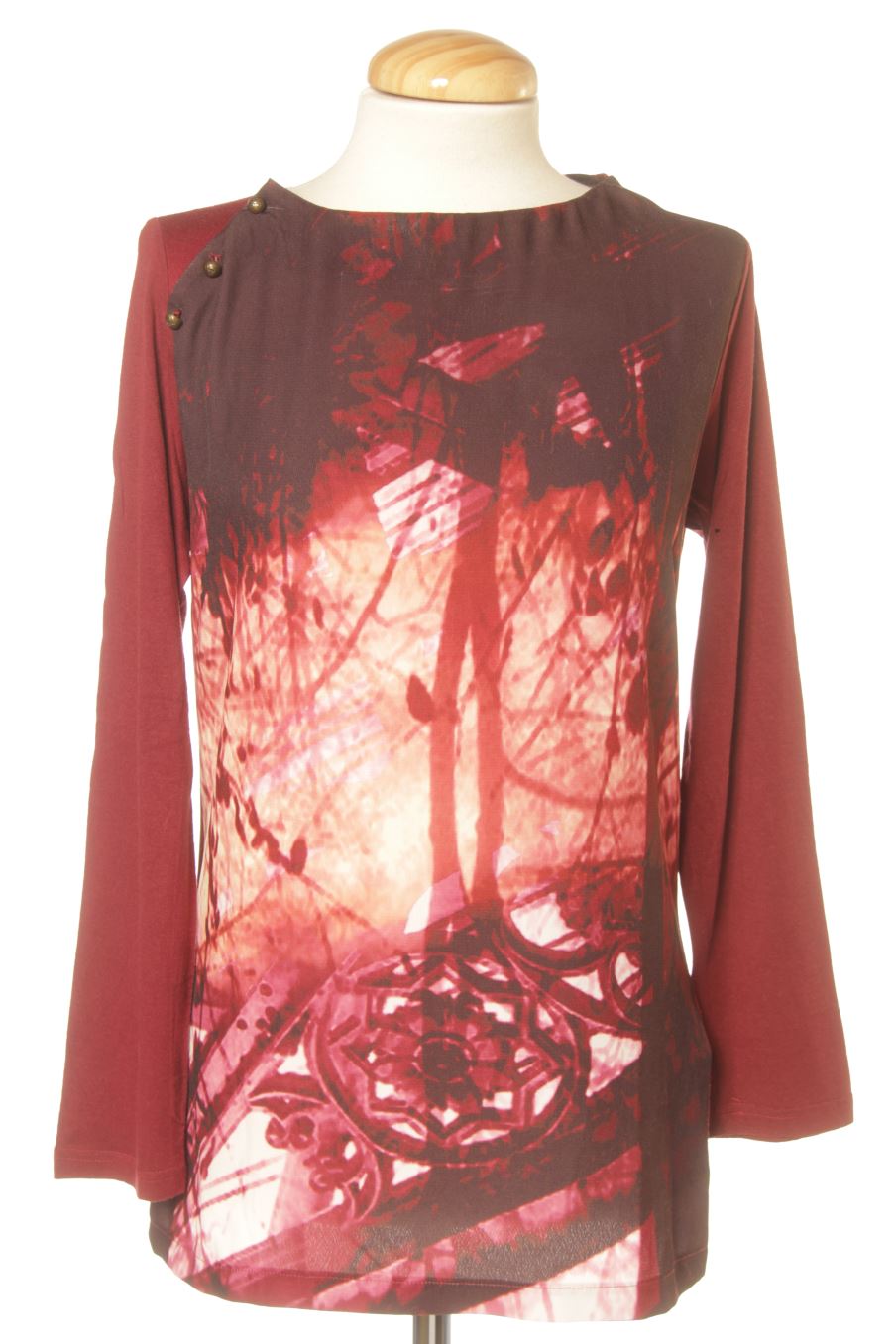 Blouse à manches longues PERCENTIL de la taille S, de couleur bordeaux