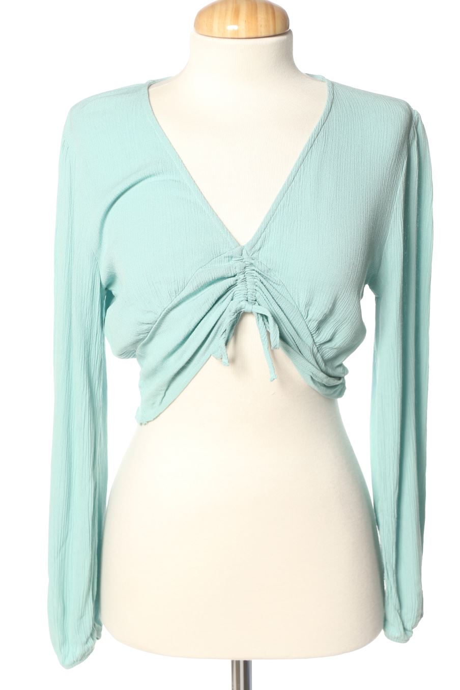 Blouse à manches longues Mango de la taille M, de couleur turquoise