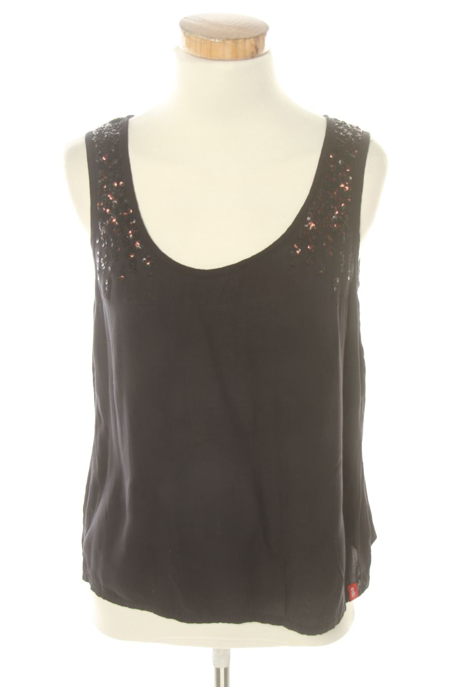 Top de Edc (ESPRIT) de la talla XS, de color negro