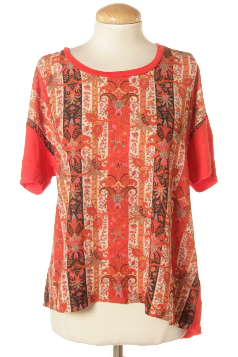Blusa a maniche corte de Desigual de la talla L, de color stampato
