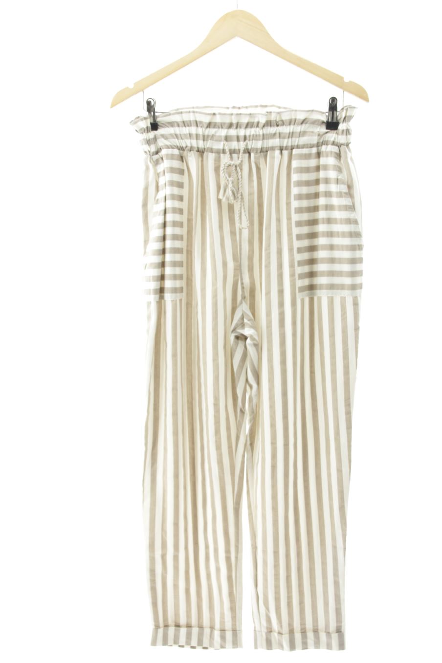 Pantaloni casual de Zara de la talla S, de color righe