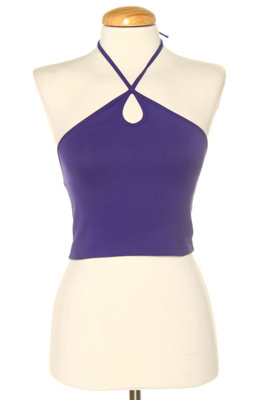 Top de Zara de la talla M, de color azul marino