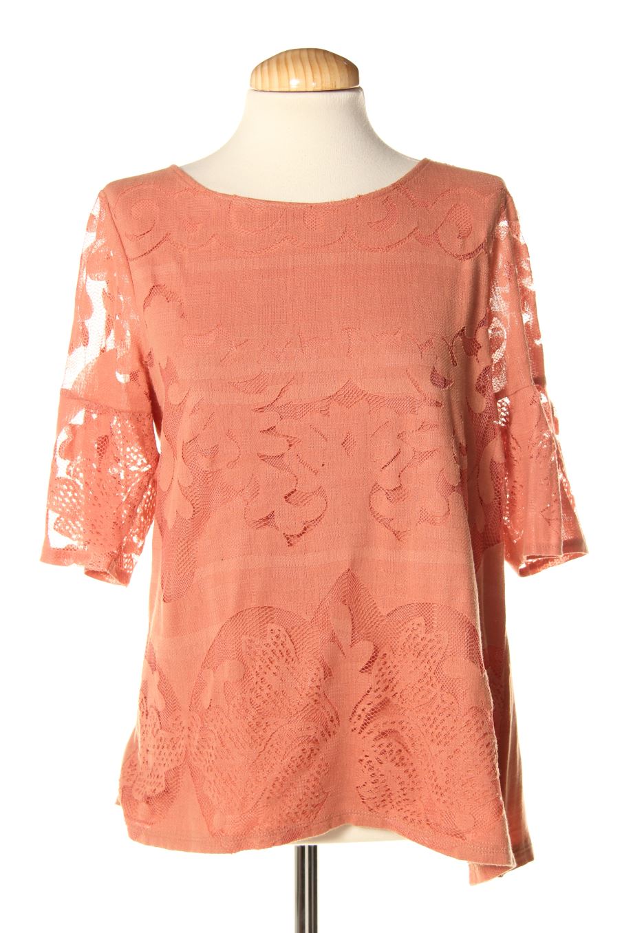 Blusa de manga corta de Sfera de la talla L, de color marrón