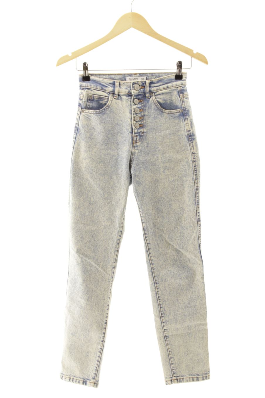 Jeans Pull & Bear de la taille 32, de couleur gris de denim