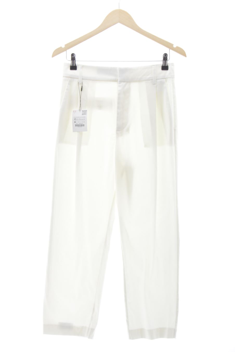 Pantalon Zara de la taille XS, de couleur blanc