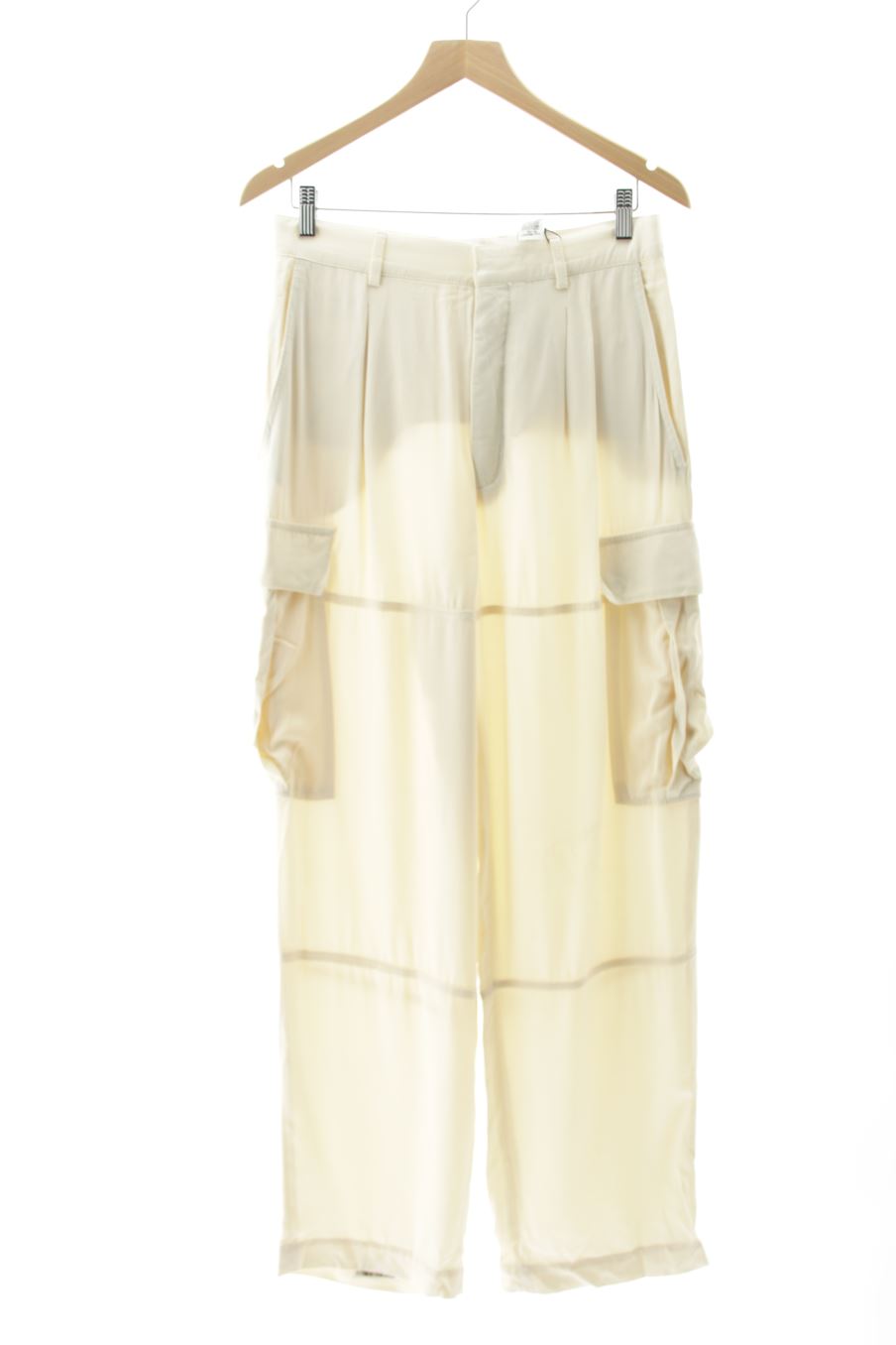Pantalon Zara de la taille M, de couleur beige