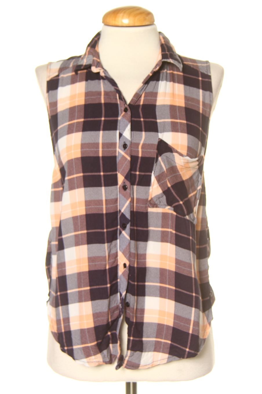 Chemise sans manches Bershka de la taille M, de couleur carreaux