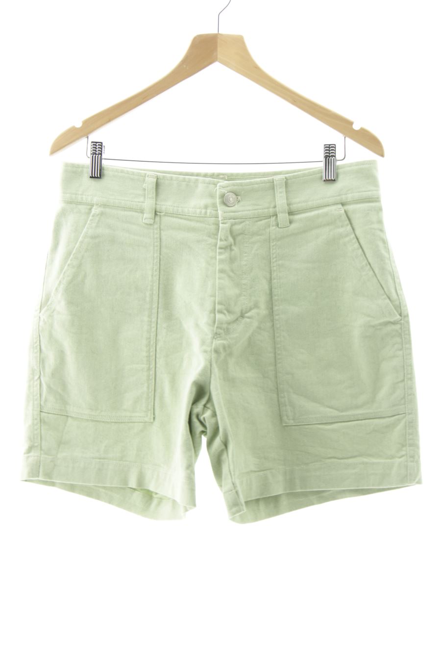 Shorts Zara de la taille 40, de couleur vert de denim