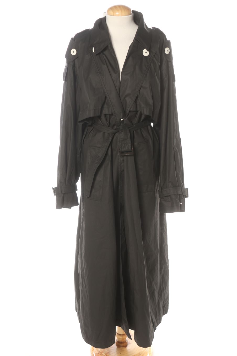 Gabardina de Tommy Hilfiger de la talla M, de color negro
