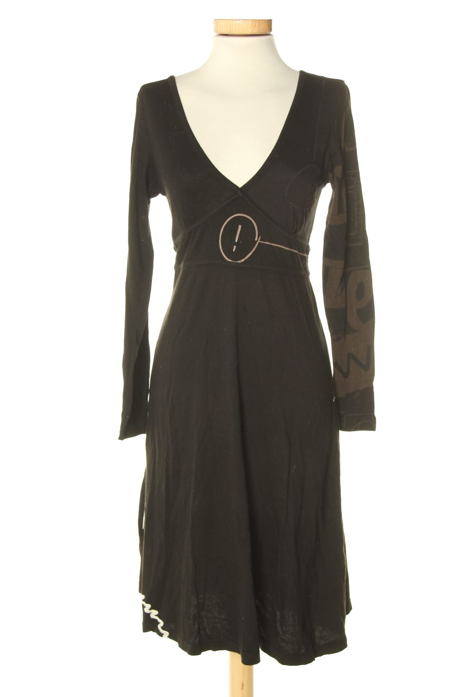 Robe casual Desigual de la taille S, de couleur noir