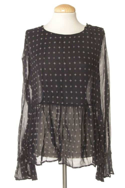 Blusa a maniche lunghe