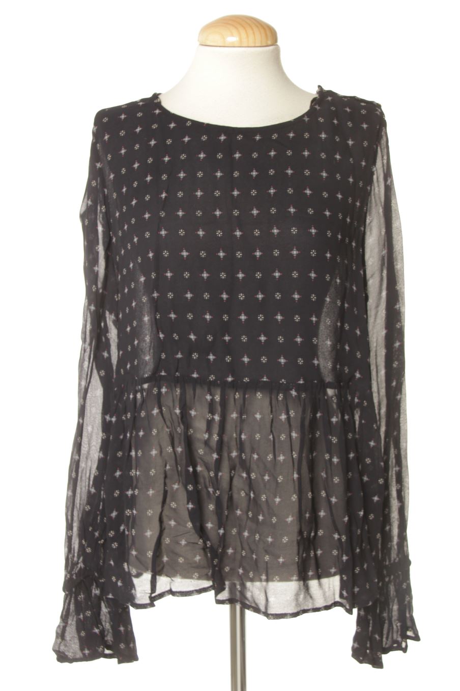 Blusa a maniche lunghe de Mango de la talla M, de color blu oltremare