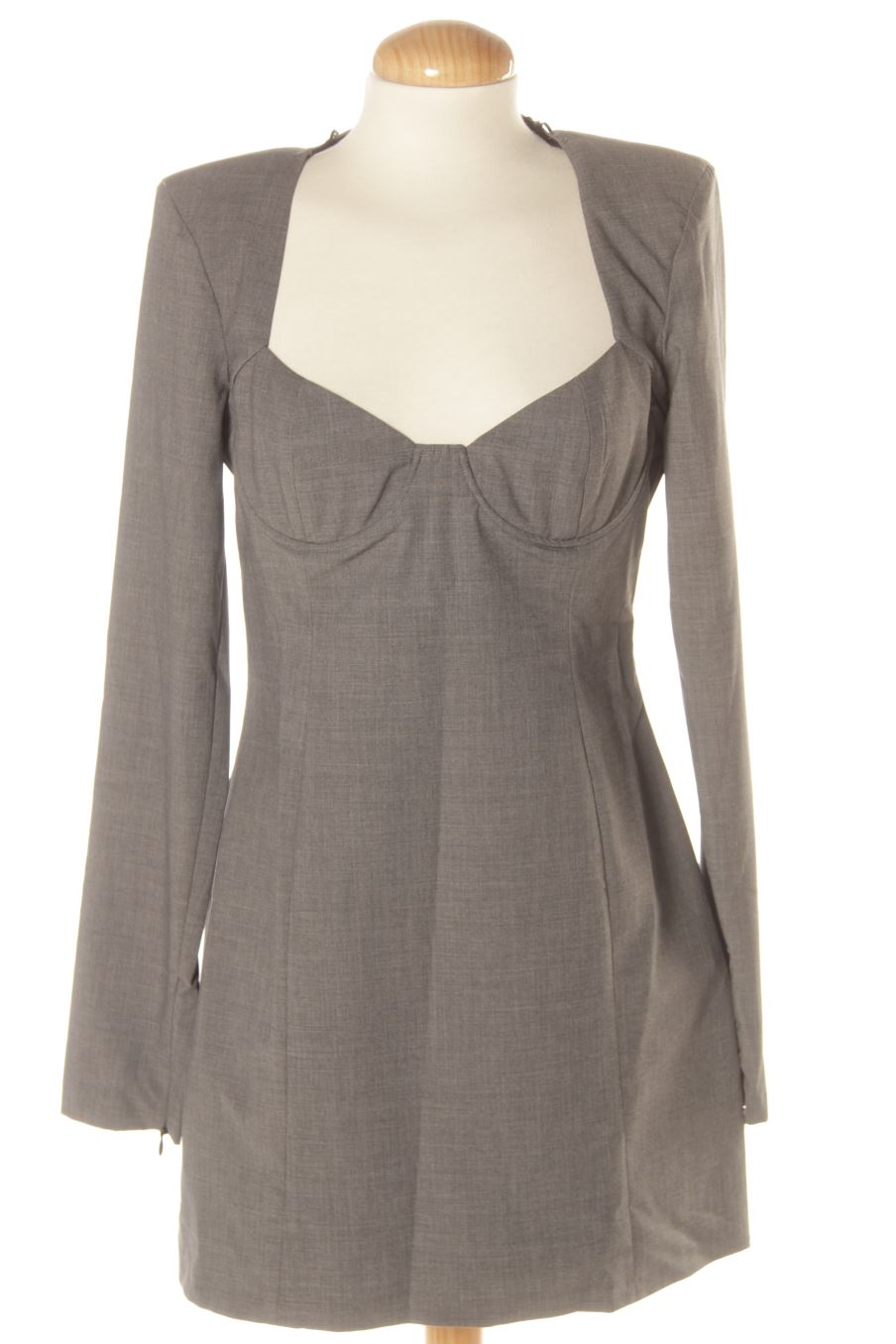Vestido casual de Zara de la talla M, de color gris