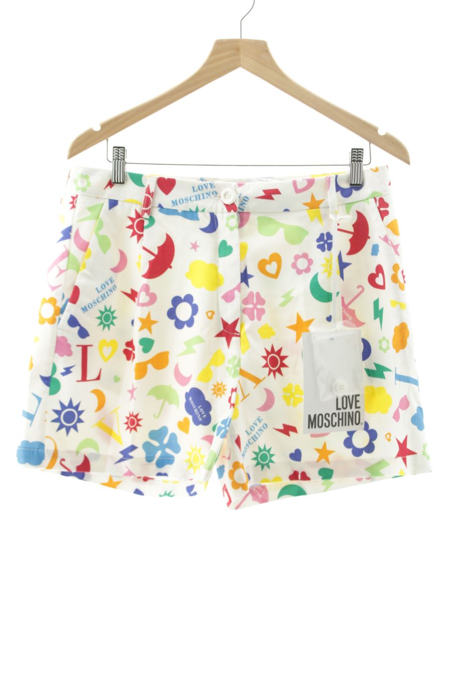 Pantaloni corti de Love Moschino de la talla 42, de color stampato