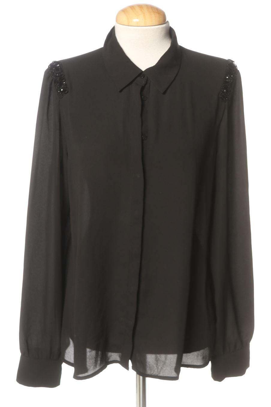 Camisa de Mango de la talla M, de color negro