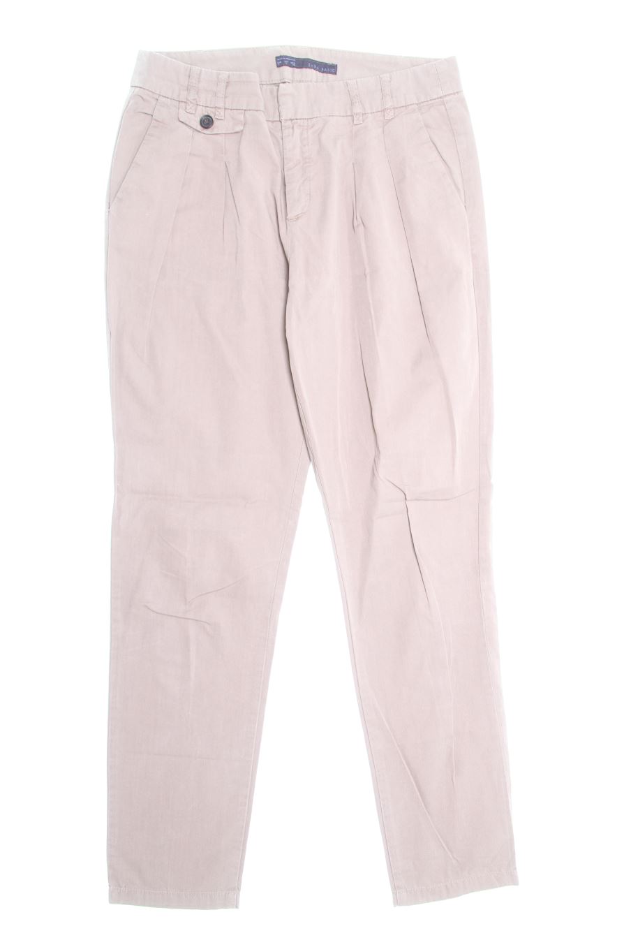 Pantalones de Zara de la talla S, de color marrón