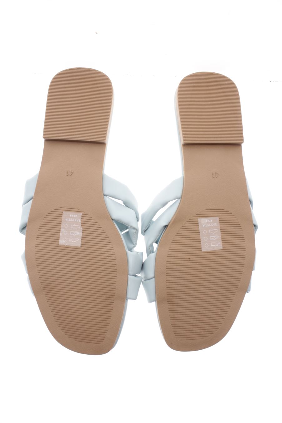 Sandalias planas de Gémo de la talla 41, de color azul de