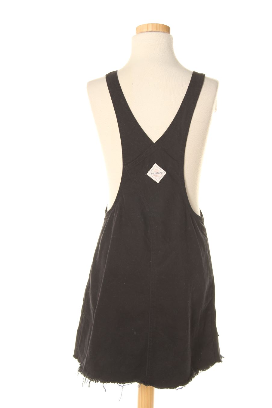 Vestido casual de Pull & Bear de la talla XS, de color negro de ropa vaquera