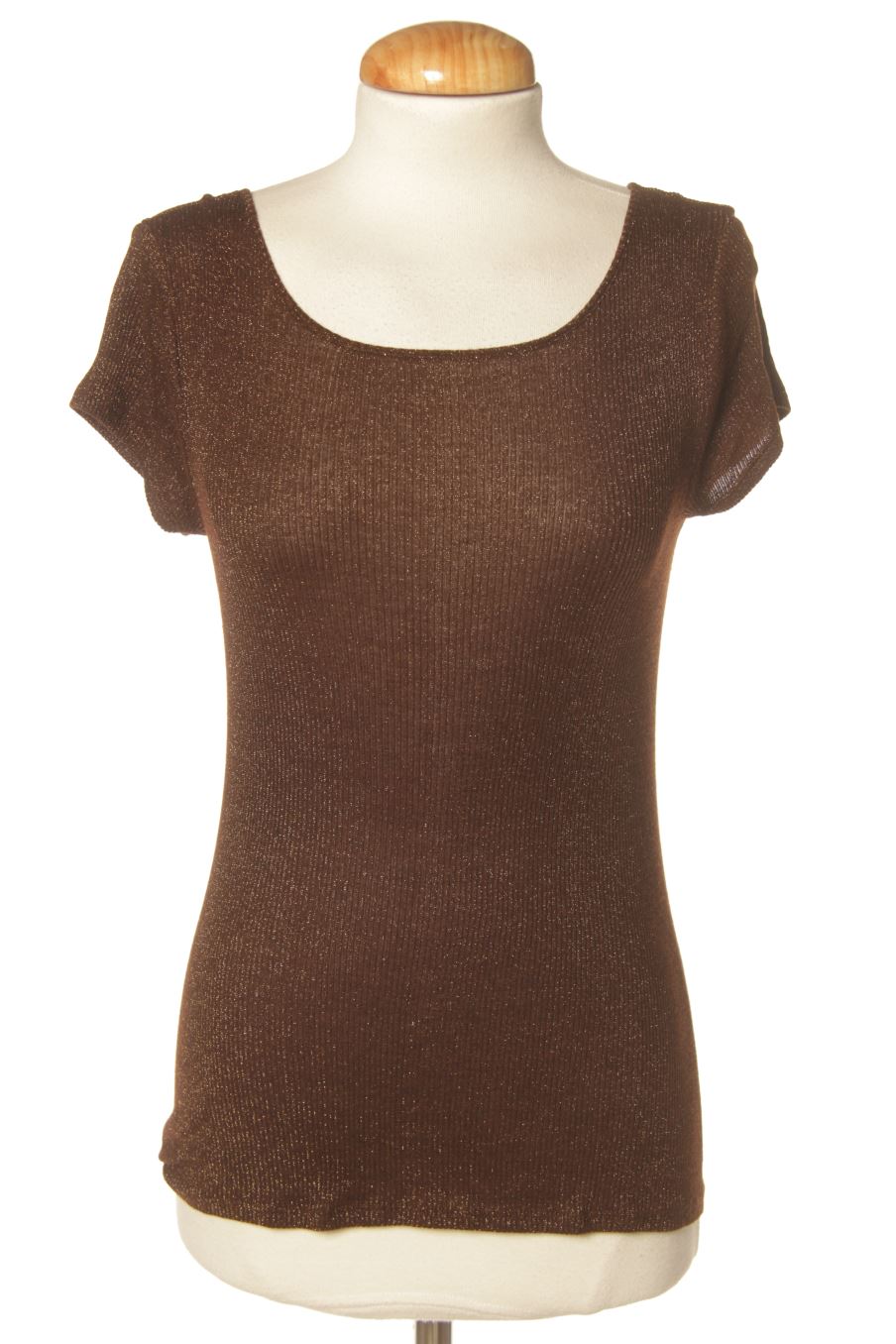 T-shirt Massimo Dutti de la taille L, de couleur marron