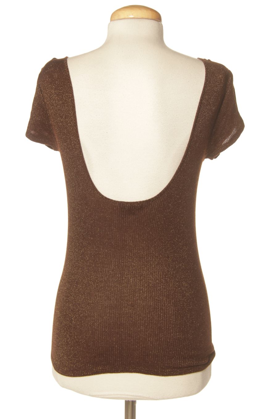 T-shirt Massimo Dutti de la taille L, de couleur marron