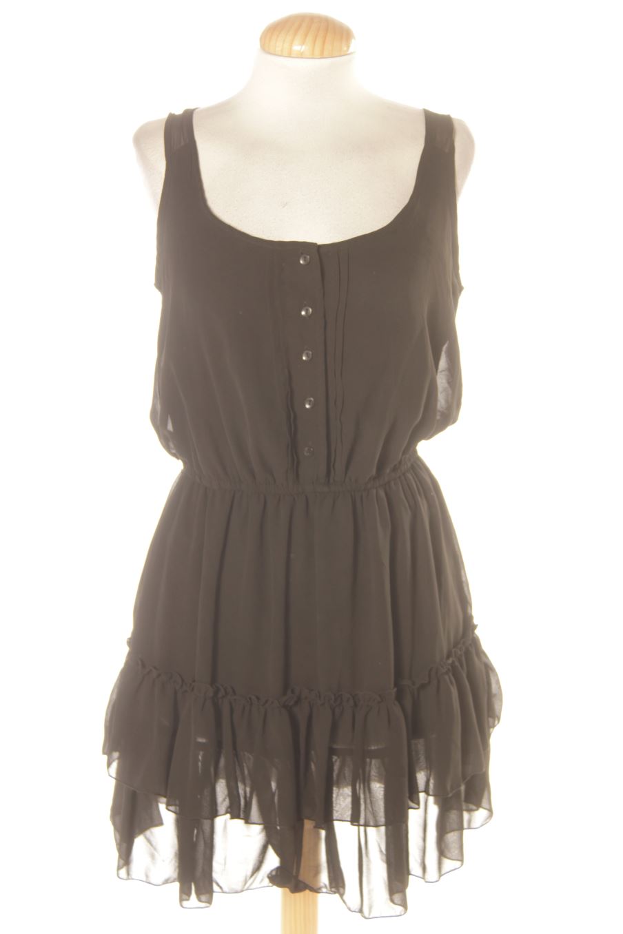 Vestito casual de Bershka de la talla S, de color nero