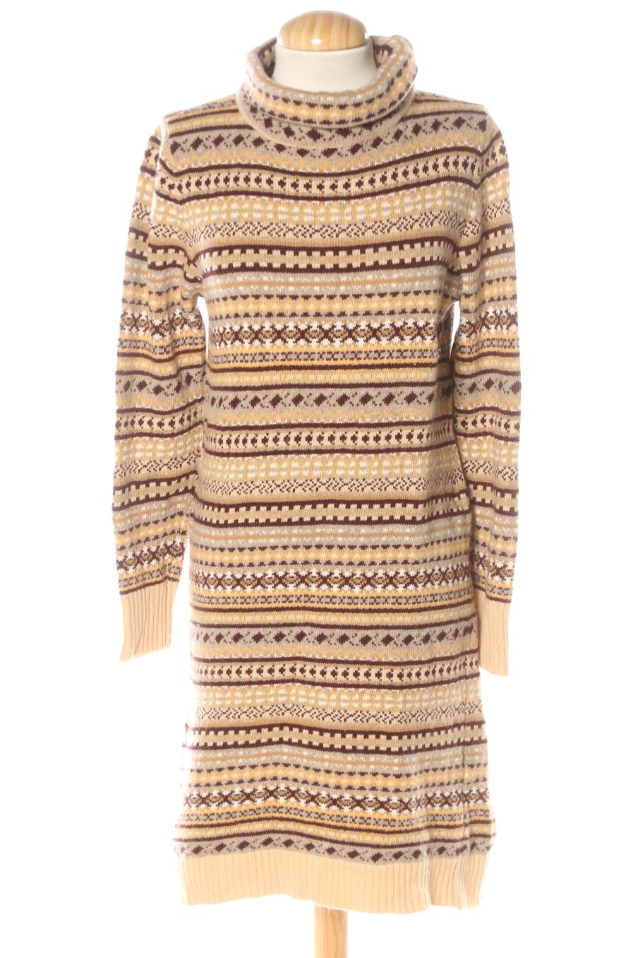 Robe casual Uterqüe de la taille S, de couleur marron