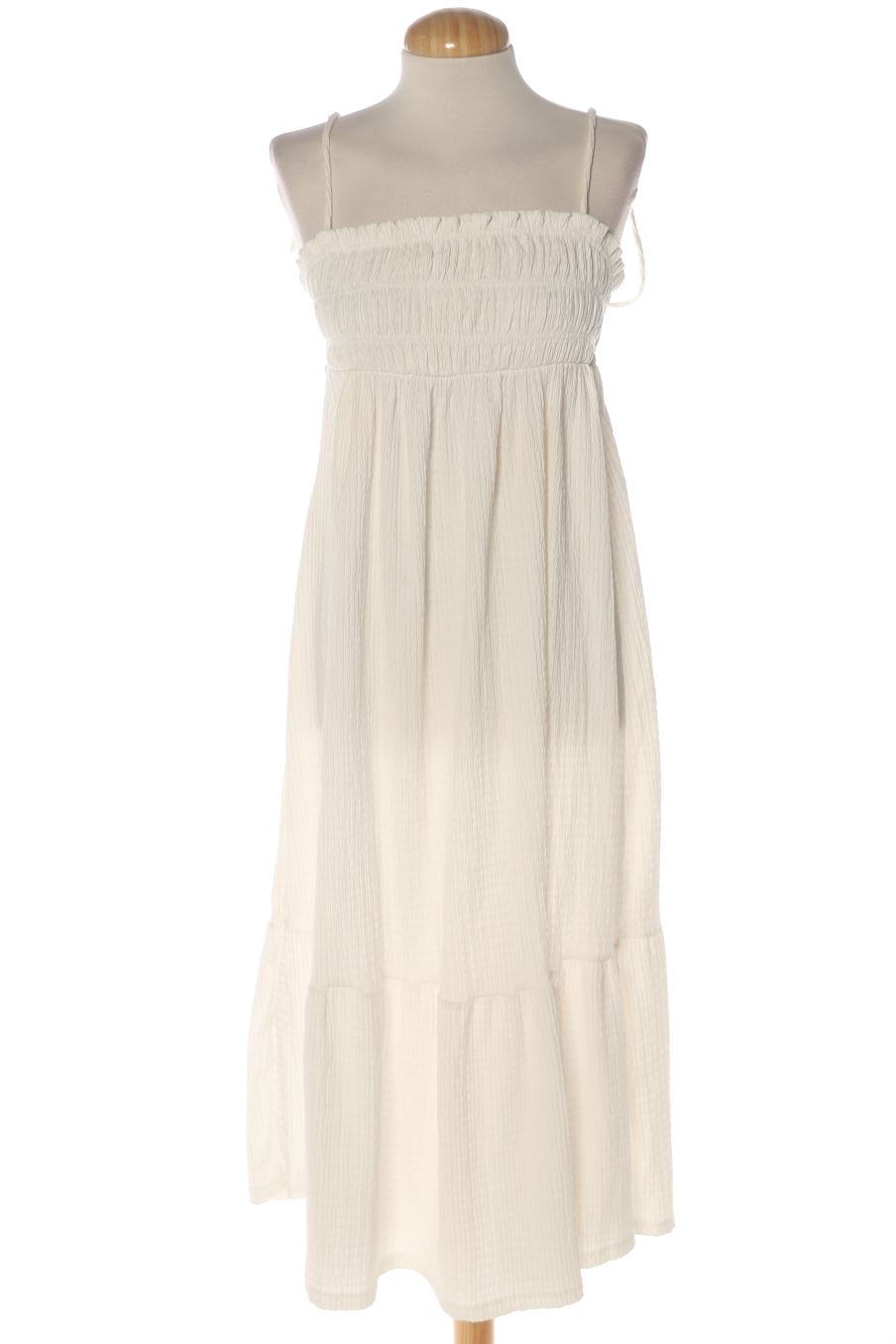 Vestito casual de Bershka de la talla L, de color bianco