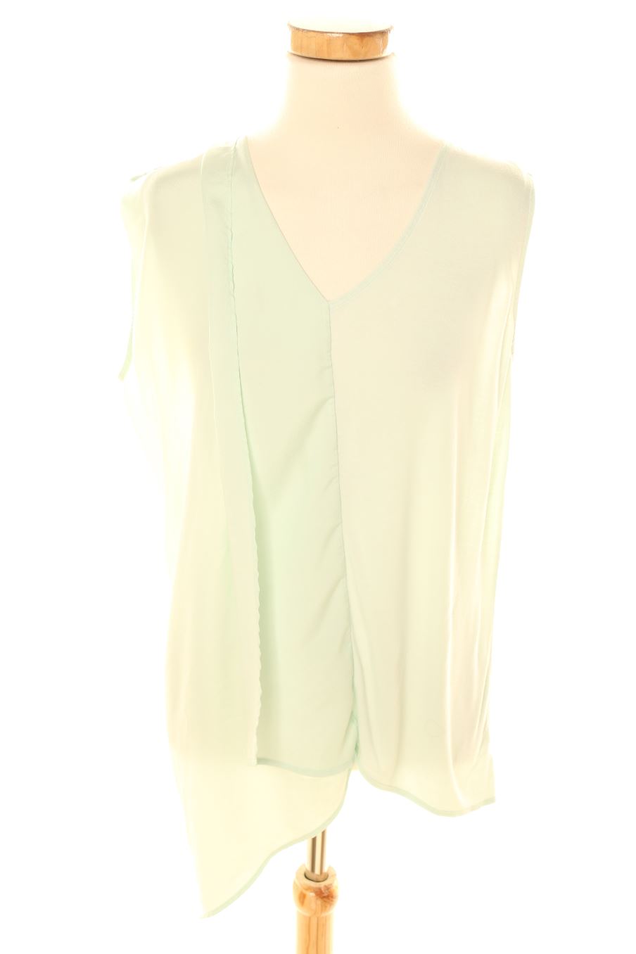 Top de Zara de la talla M, de color turquesa