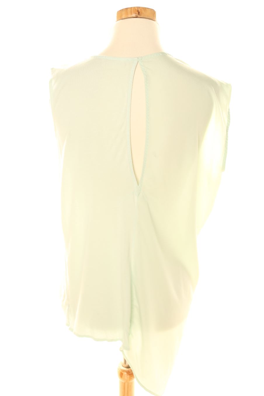 Top de Zara de la talla M, de color turquesa