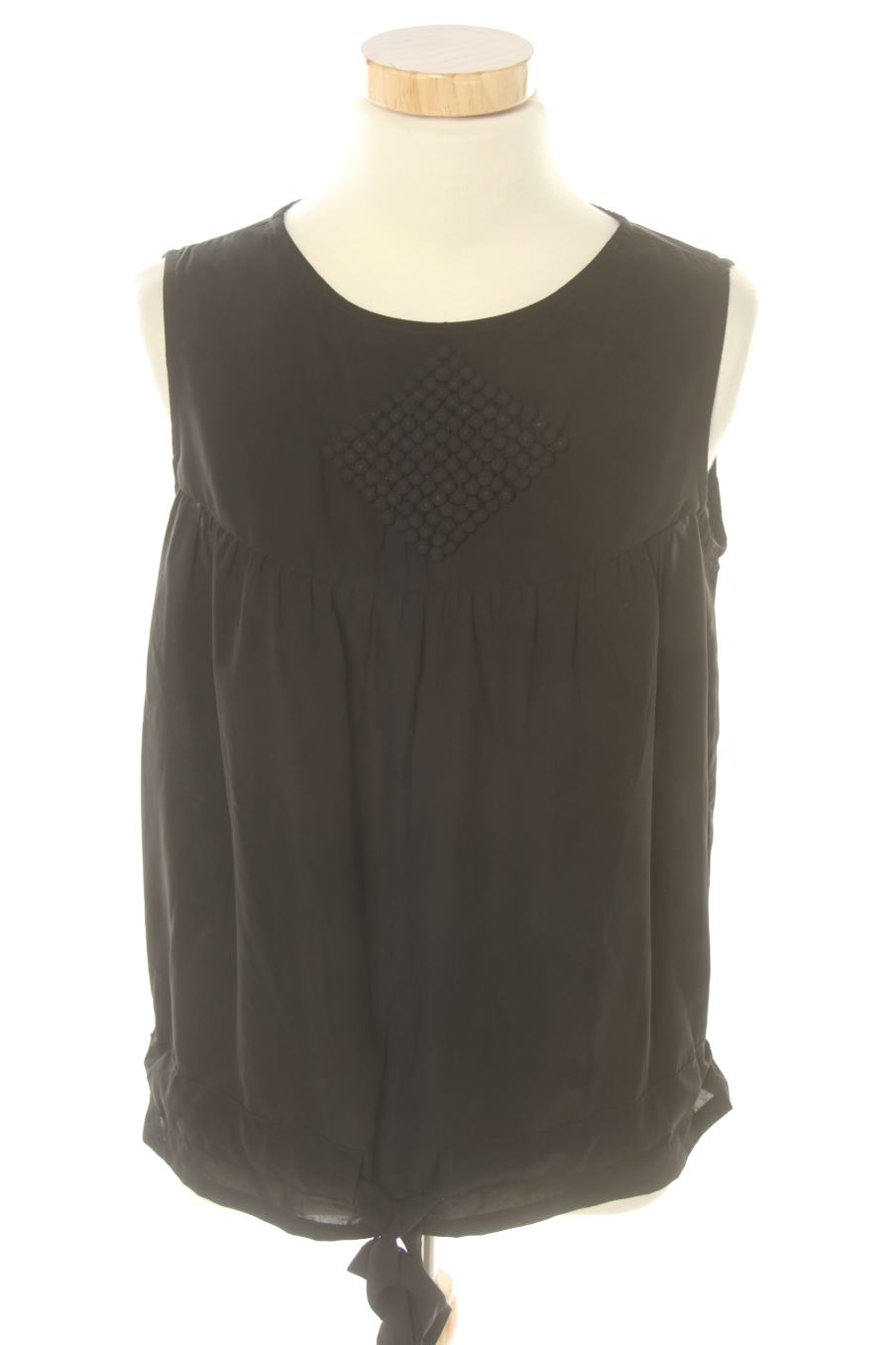 Top de Cortefiel de la talla S, de color negro