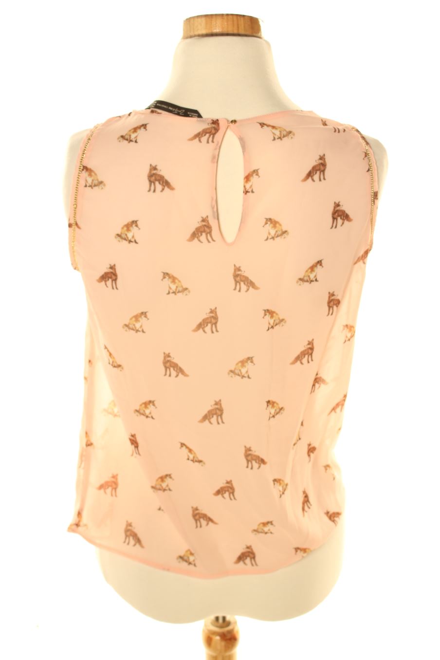 Top de Trf (ZARA) de la talla S, de color rosa
