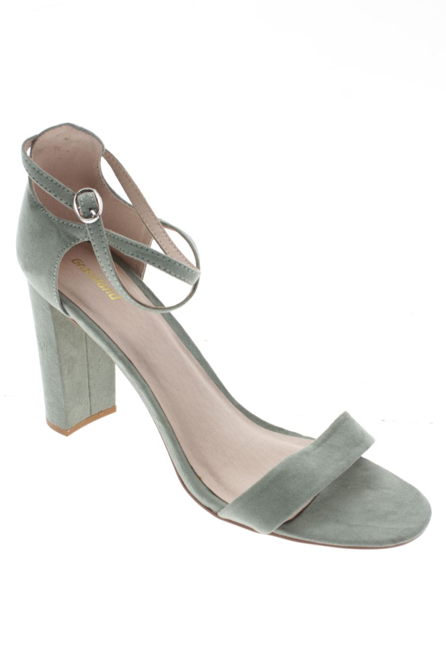 Sandalias tacon de Graceland de la talla 41, de color verde de