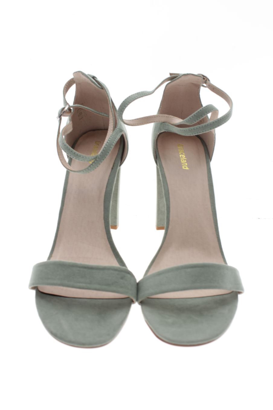 Sandalias tacon de Graceland de la talla 41, de color verde de
