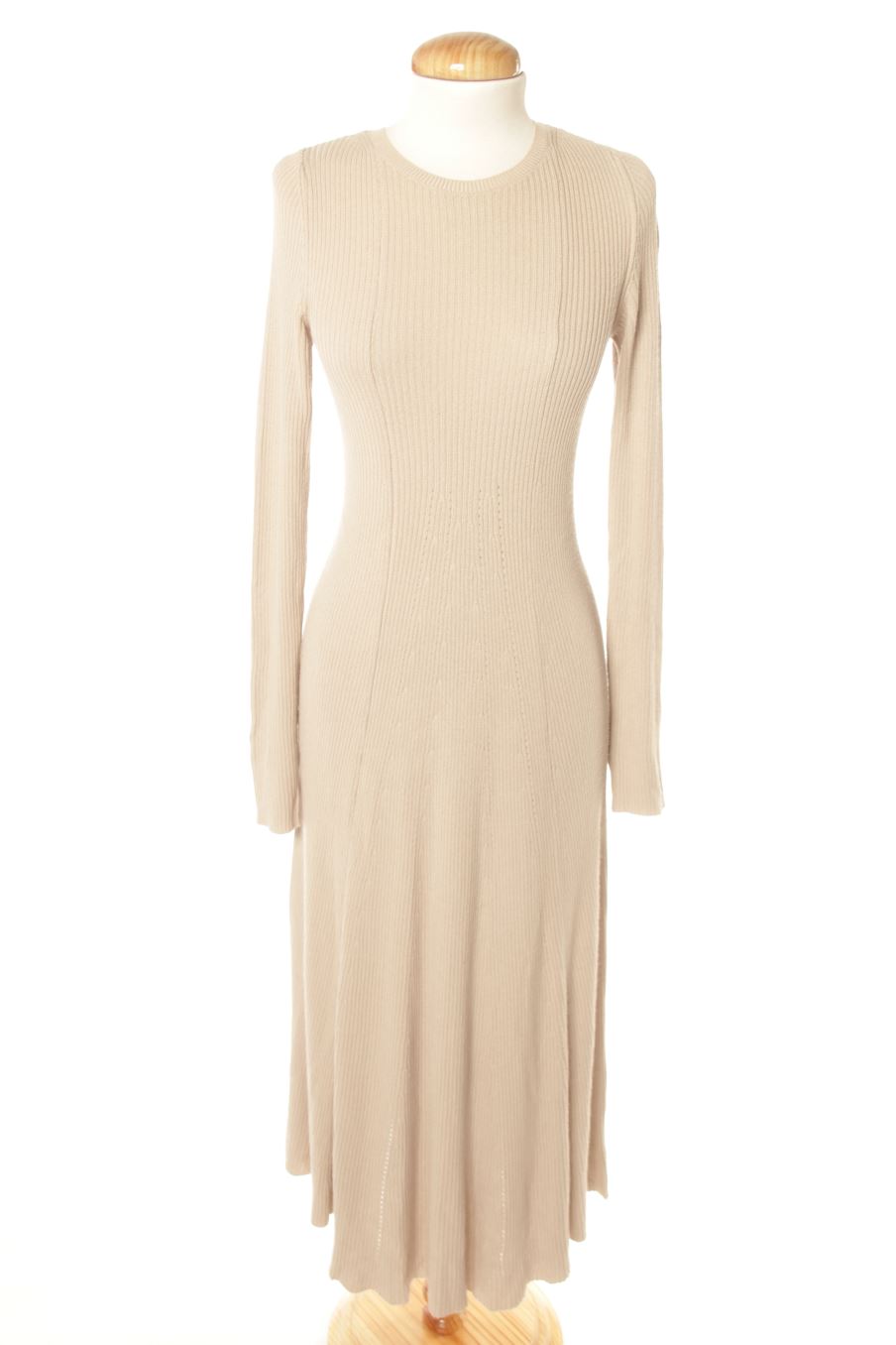 Robe casual H&M de la taille 34, de couleur beige