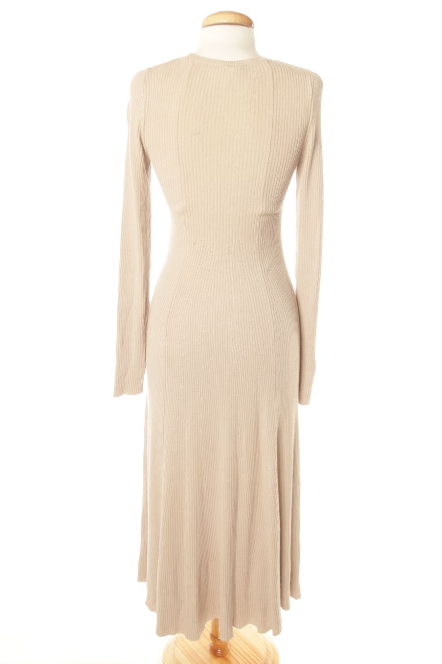 Robe casual H&M de la taille 34, de couleur beige