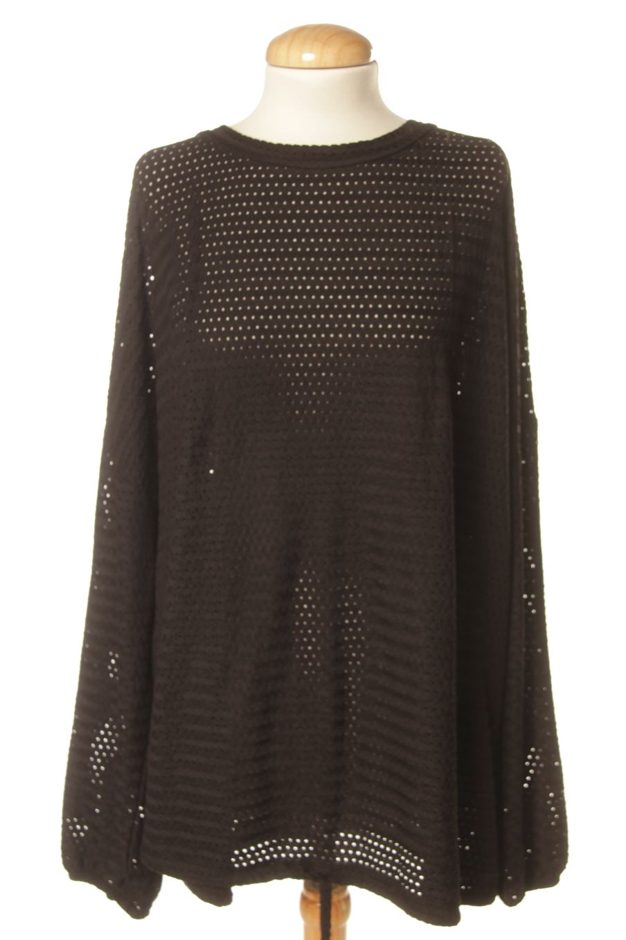 Blouse à manches longues MS Mode de la taille XL, de couleur noir