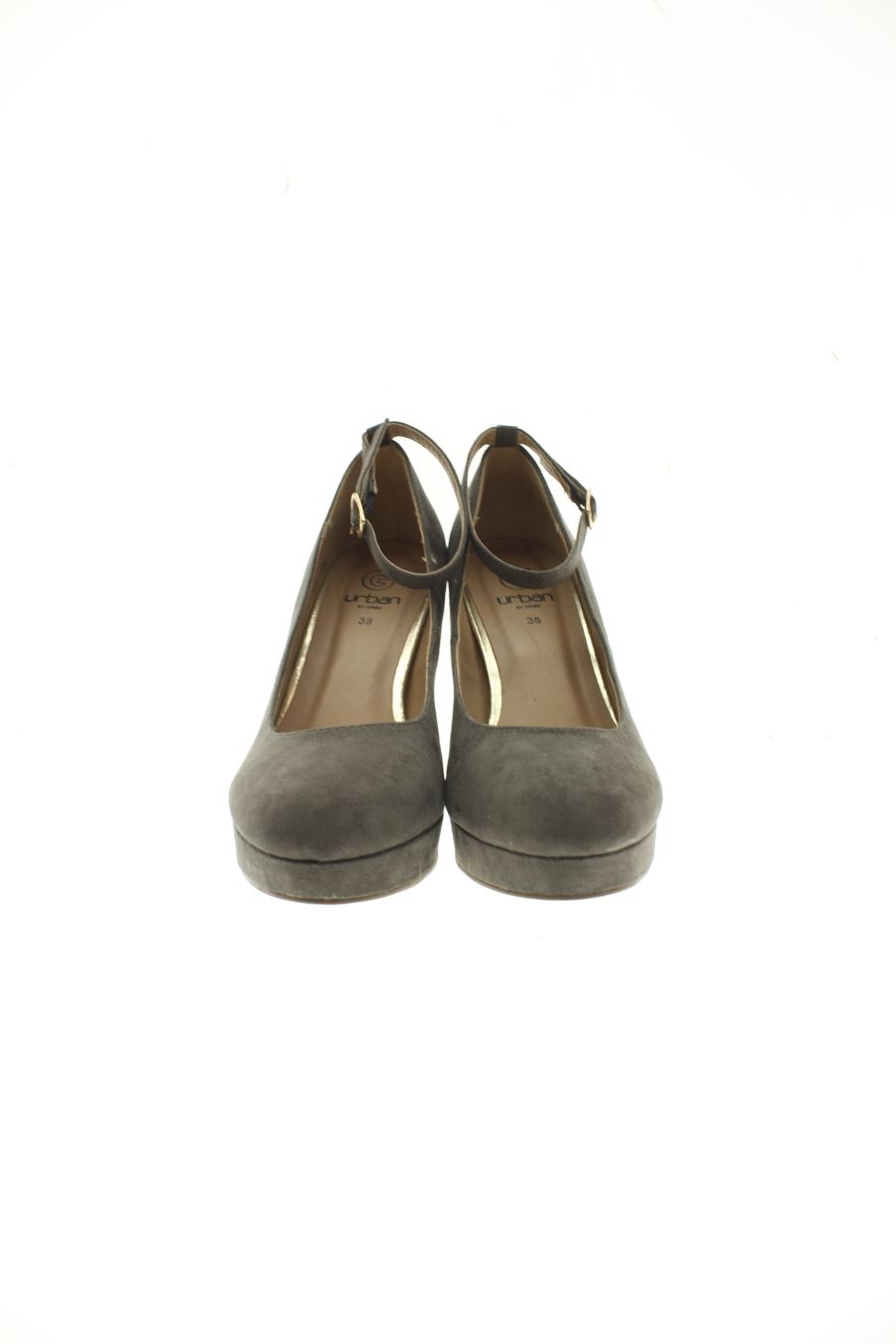 Zapatos de tacon de Gémo de la talla 38, de color gris de