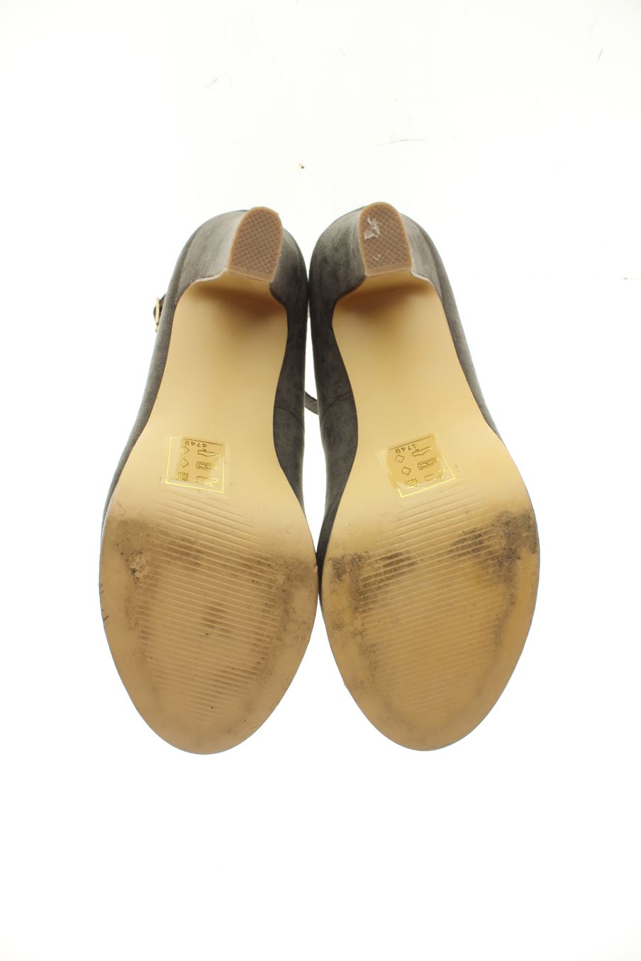 Zapatos de tacon de Gémo de la talla 38, de color gris de