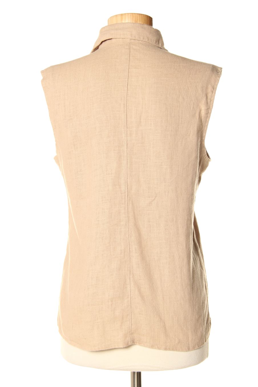 Camisa sin mangas de MACHIN CHOSE de la talla 38, de color beige