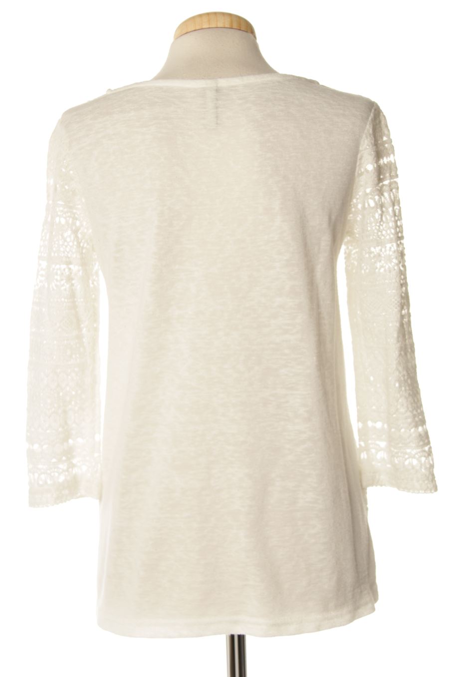 T-shirt à manches longues Stradivarius de la taille S, de couleur blanc