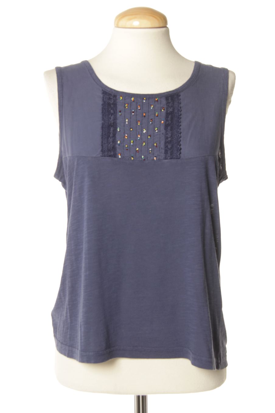 Camiseta sin mangas de Guitare de la talla M, de color azul marino