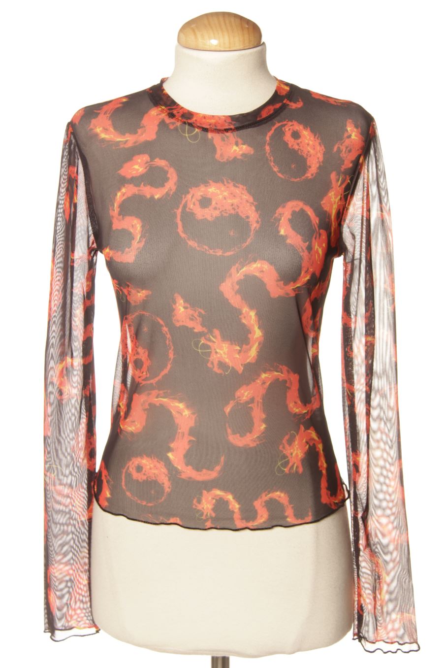 Aufwändiges Top von Bershka Größe M, Farbe Aufdruck, für