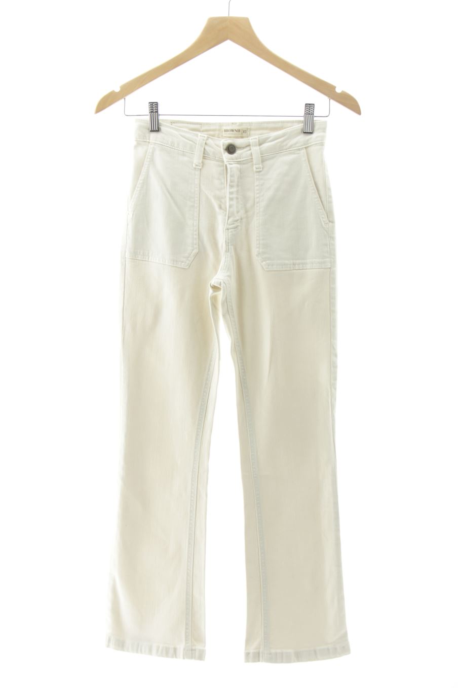 Jeans von Brownie Größe XS, Farbe Weiss, aus Jeanskleidung für